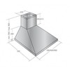 Gartraukio kaminas AKPO WK-4 CLASSIC ECO 50 INOX (443 m3/h, 500mm, inox spalva)