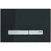 Geberit taustiņš Sigma50 square, 246x164 mm, juodas/brushed chrome ETC