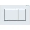 Geberit taustiņš Sigma30, 246x164 mm, matēts balts ar easy-to-clean pārklājumu / hroms