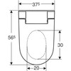Geberit Aquaclean Alba pakabinamas wc 375x565 mm su bidė funkcija, baltas