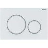 Geberit taustiņš Sigma20 New, 246x164 mm, matēts balts ar easy-to-clean pārklājumu / balts