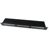 GEMBIRD NPP-C548CM-001 Gembird 19 patch panel 48 port 2U cat.5e su galinio kabelio valdymu, juodas