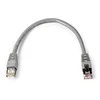 GEMBIRD PP6A-LSZHCU-0,25M Gembird patchcord RJ45, kat. 6A,SFTP, LSZH, 0,25m, pilka