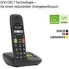 Gigaset E290A Duo Analog/DECT telephone Caller ID Juodas