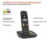 Gigaset E290A didelio mygtuko belaidis telefonas su atsakikliu - juodas