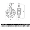 Linotech STATYBINIS BLAKAS 180mm 500kg
