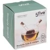 5five Simply Smart Stiklinis alyvuogių aliejaus ir acto dozatorius - 2in1