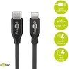 USB kabelis Goobay USB- C - Žaibas 1 m Juoda (39424)