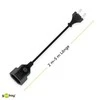 Goobay DELTACO OSG kabelis, RAK CEE 7/16 - RAK IEC 60906-1 klasė 3 m, juodas / DEL-109AE