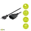 Goobay DELTACO OSG kabelis, RAK CEE 7/16 - RAK IEC 60906-1 klasė 3 m, juodas / DEL-109AE