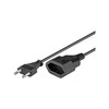 Goobay DELTACO OSG kabelis, RAK CEE 7/16 - RAK IEC 60906-1 klasė 3 m, juodas / DEL-109AE