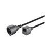 Goobay Maitinimo kabelis PremiumCord PREMUMCORD Kabelis Maitinimo šaltinis 230V prailginimas 23 cm su EURO juntis UPS - ppu1-01