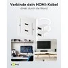 Goobay Paviršiaus lizdas 2x HDMI (51723)