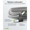 Goobay New Sun New Sun CAT 8.1 Komutacinis kabelis, S / FTP (PIMF), Pilka, 1 m - LSZH Halogenas nemokamai, vario AWG 24 (55136)