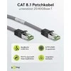 Goobay New Sun New Sun CAT 8.1 Komutacinis kabelis, S / FTP (PIMF), Pilka, 1 m - LSZH Halogenas nemokamai, vario AWG 24 (55136)
