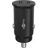 Įkroviklis automobilis 2x USB-C PD 3A 30W Goobay