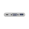 Goobay USB-C™ kelių prievadų adapteris VGA, PD, baltas – išplečia USB-C™ įrenginį su USB 3.0 ir VGA prievadu
