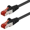 Goobay CAT 6 pataisinis kabelis, S/FTP (PiMF), juodas 10m LSZH be halogenų, varinis
