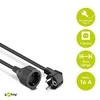 MicroConnect Wentronic Goobay 93095 Schuko prailginimo kabelis 10 m, 90° kištukas, juodas