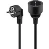 MicroConnect Schuko Extender, M-F, 10m, juoda (PE141000)
