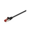 Goobay 10m CAT 6 pataisų kabelis, S/FTP (PiMF), juodas