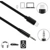 Goobay | 66805 Apple Lightning garso jungties laidas, (3,5 mm) | Apple Lightning vyriškas (8 kontaktų) | 3,5 mm moteriškas (3 kontaktų, stereofoninis)