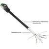 Alcasa 8062-H100S tinklo kabelis, juodas, 10 m, Cat6+ S/FTP (S-STP)