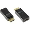 AV adapteris Alcasa HDMI - DisplayPort F/M, juodas