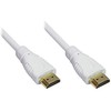 Good Connections High Speed HDMI Kabelis 7,5m mit Ethernet auksinis Stecker balta