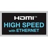 Good Connections Geros jungtys Didelės spartos HDMI kabelis 1 m su Ethernet auksiniu kištuku baltas