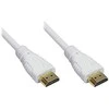 Good Connections Geros jungtys Didelės spartos HDMI kabelis 1 m su Ethernet auksiniu kištuku baltas