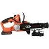 Black &amp; Decker Juodas + DECKER AKU grandininis pjūklas. 18V -