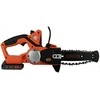 Black &amp; Decker Juodas + DECKER AKU grandininis pjūklas. 18V -