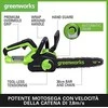 Greenworks GD24CS30K4 grandininis pjūklas 24 V su 30 cm ilgio juosta (su 4Ah akumuliatoriumi ir krovikliu)