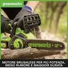 Greenworks GD24CS30K4 grandininis pjūklas 24 V su 30 cm ilgio juosta (su 4Ah akumuliatoriumi ir krovikliu)