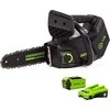 Grandininis pjūklas Greenworks GD40TCSK2; 40 V; 1x2,0 Ah; 25 cm juosta