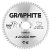 Graphite Diskinio pjovimo diskas, Widia, 210 x 30 mm, 100 dantų, aliuminio