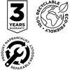Plokštuminis šlifuoklis Graphite 58GE137; 18 V (be akumuliatoriaus ir pakrovėjo)