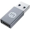 Adapteris USB Graugear USB-A - USB-C Sidabrinė (G-AD-CTA-10G)