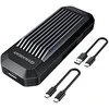Graugear „Graugaer“ pilkas išorinis korpusas M.2 NVMe SSD, USB-A ir USB-C kabeliams