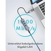 Graugear GRAUGEAR USB HUB USB-HUB 3x USB 3.0 prievadai Type-A+ Gbit LAN mažmeninė prekyba