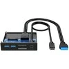 Graugear G- MP01CR 6- prievadų USB 3.0 Juodas koncentratas