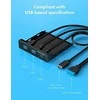 Graugear „Graugaer Pilkas Gear“ daugiafunkcis priekinis skydelis su USB šakotuvu