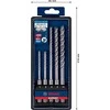 Grąžtas Grąžtų betonui rinkinys Bosch SDS-plus-7X; 5/6/6/8/10 mm; 5 vnt.