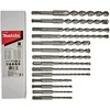 Grąžtas 14 dalių grąžtų rinkinys Makita D-71956; SDS-Plus