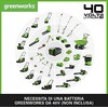 Sniego valytuvas Greenworks GD40ST; 40 V (be akumuliatoriaus ir pakrovėjo)