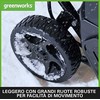 Sniego valytuvas Greenworks GD40ST; 40 V (be akumuliatoriaus ir pakrovėjo)