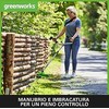 Greenworks akumuliatorinė krūmapjovė 48 V, 38 cm, su 2 x 24 V 4 Ah akumuliatoriais 2107807UD