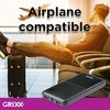 „Grixx“ nešiojamoji baterija, 10000 mAh, su mikro USB ir USB-C, juoda