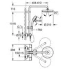 Grohe Tempesta Cosmo 210 termostatinė dušo sistema. chromas (yra naujas 26689000)